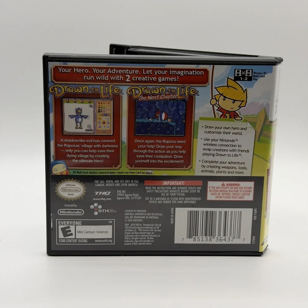 Drawn To Life SpongeBob SquarePants Edition‎ Nintendo DS Game E THQ NTSC-U/C